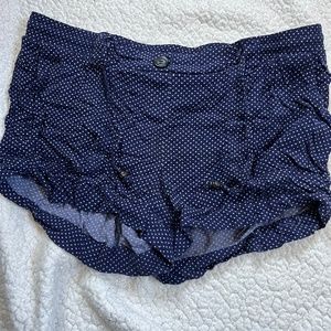 blue polka dot flow shorts